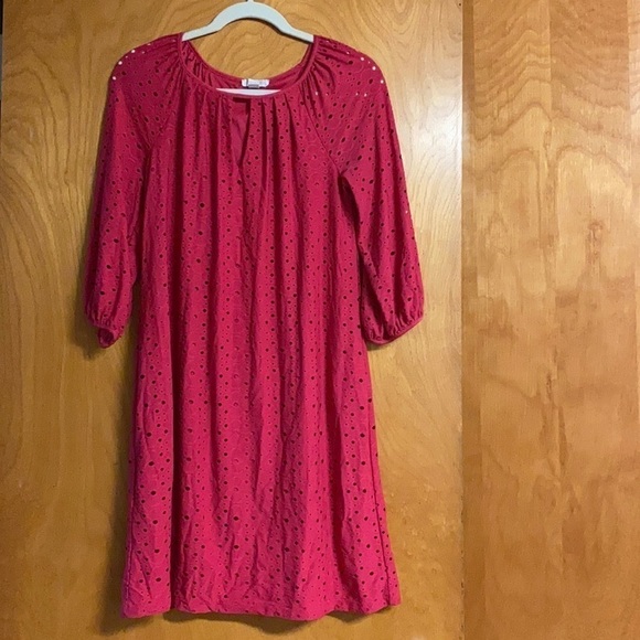 London Times Eyelet Dress - Picture 1 of 2